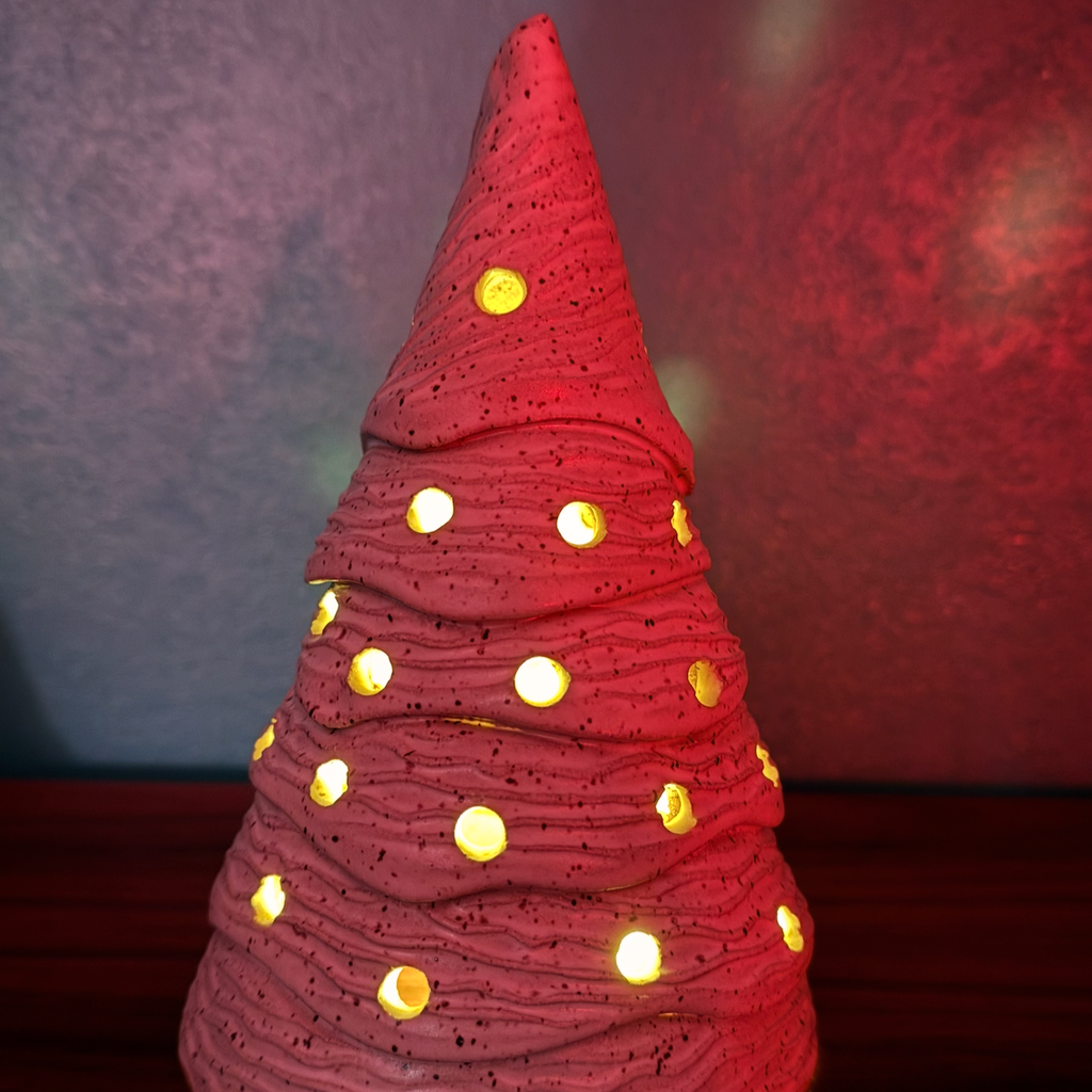 White Wavy Tree Luminary