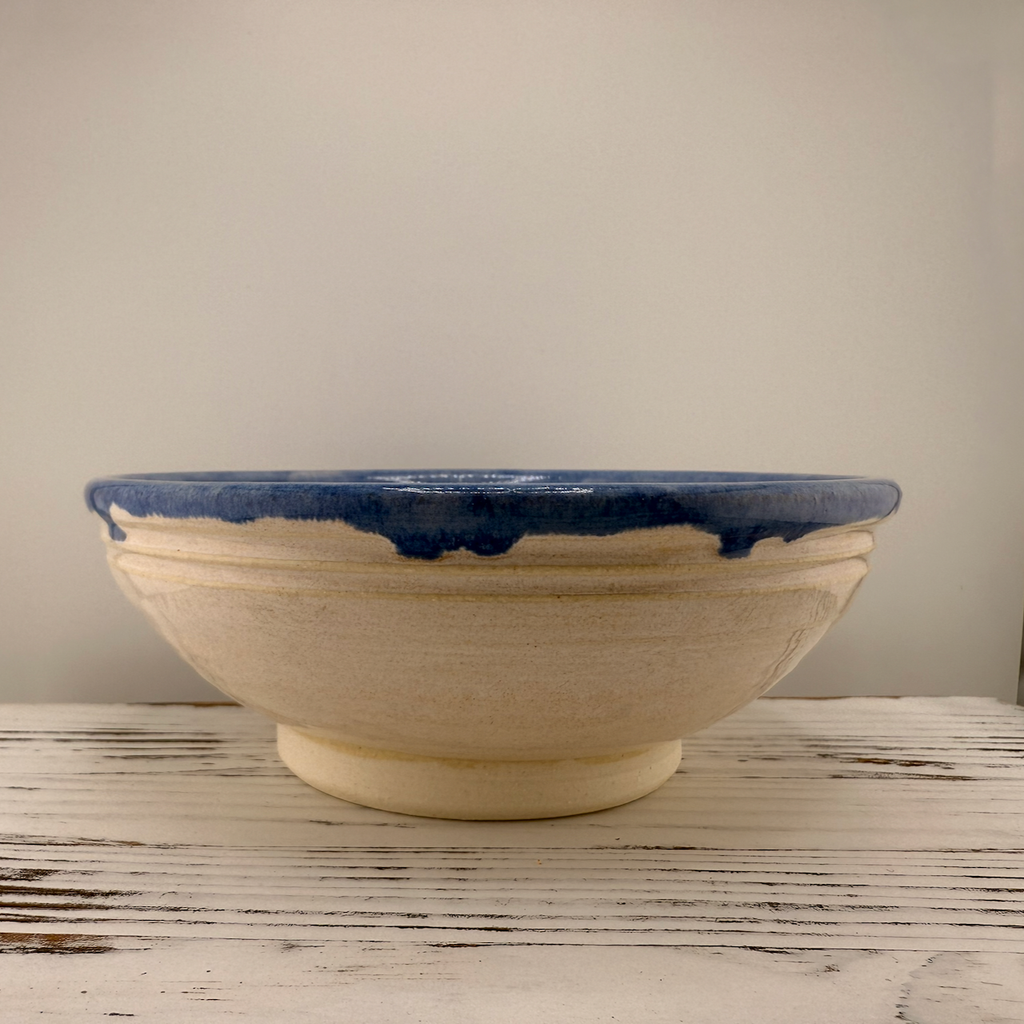Cream and Blue Bowl