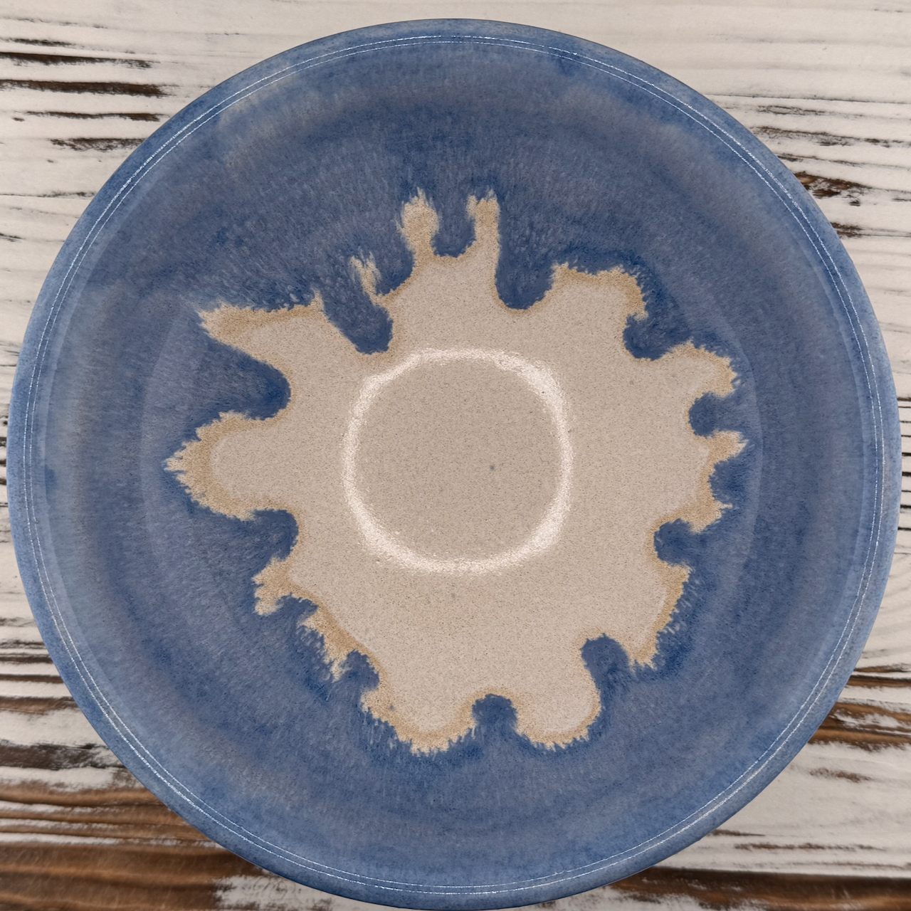 Cream and Blue Bowl