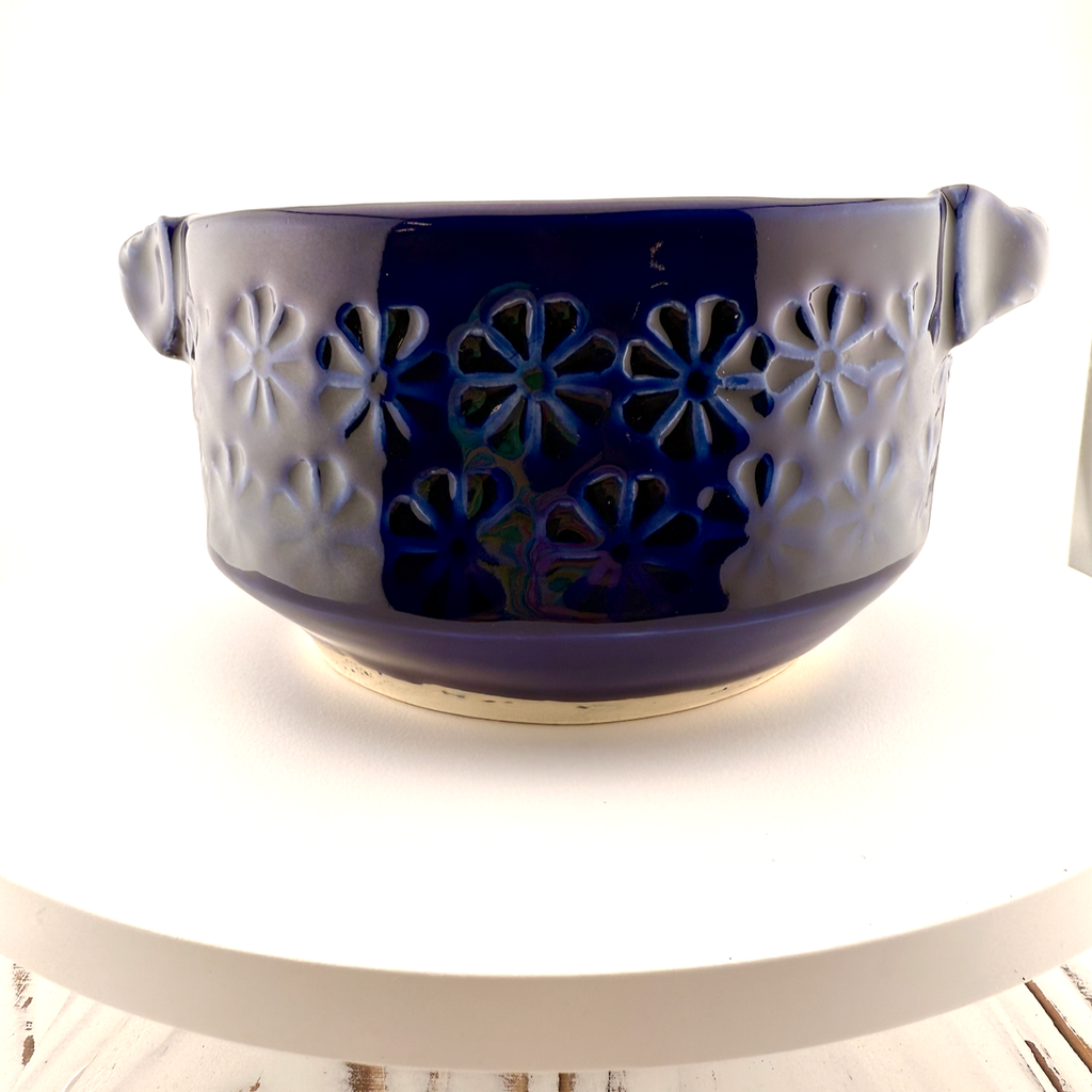 Cobalt Blue Soup Crock