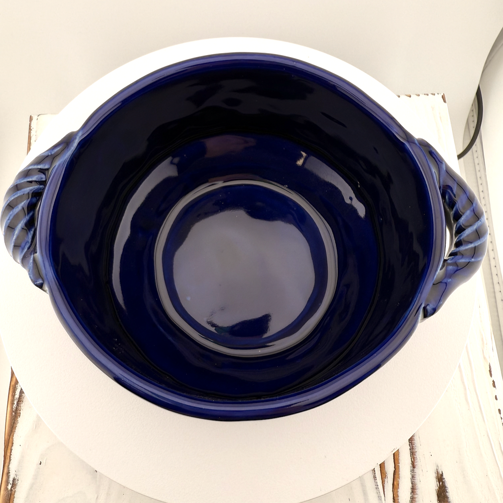 Cobalt Blue Soup Crock