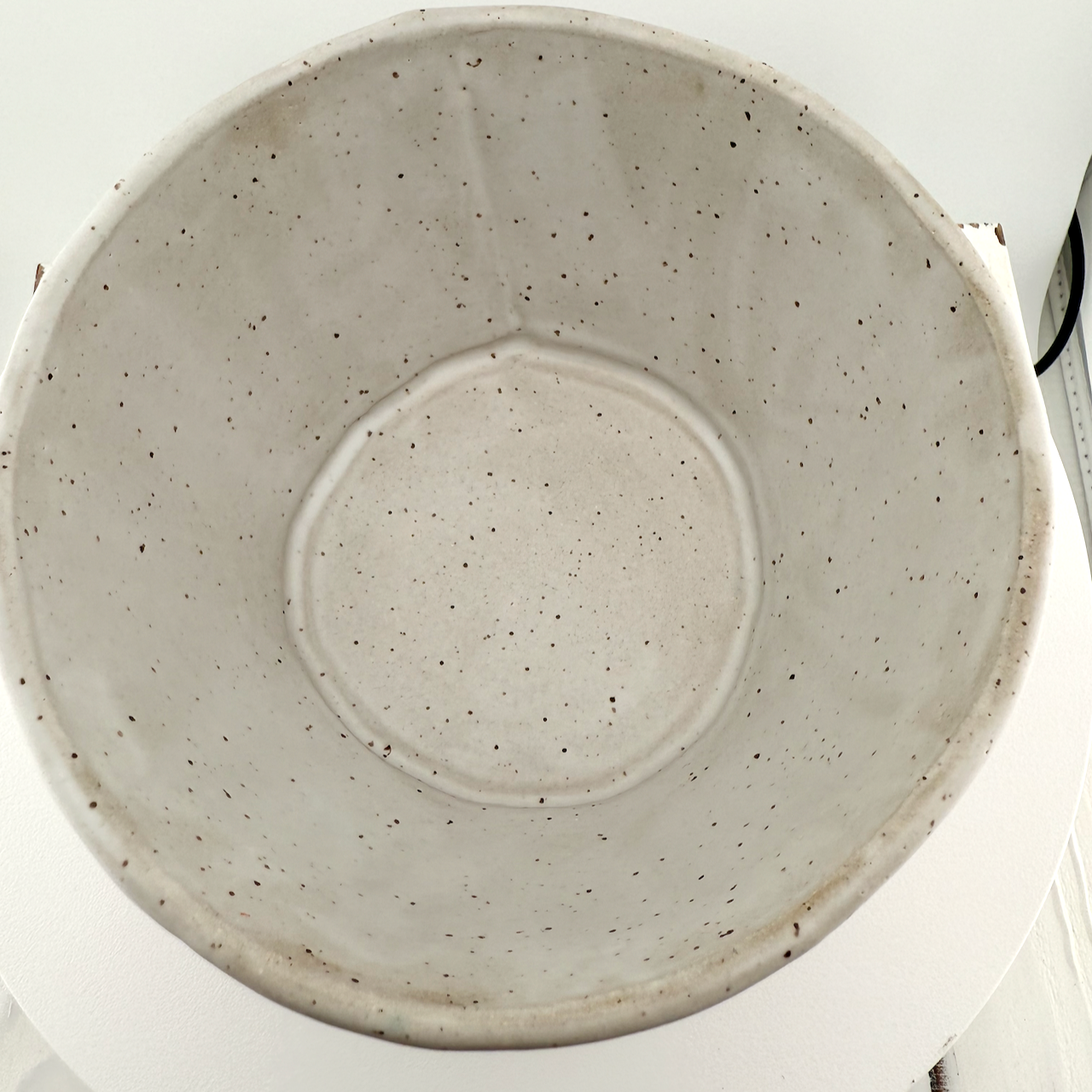 White Ogee Oatmeal Bowl