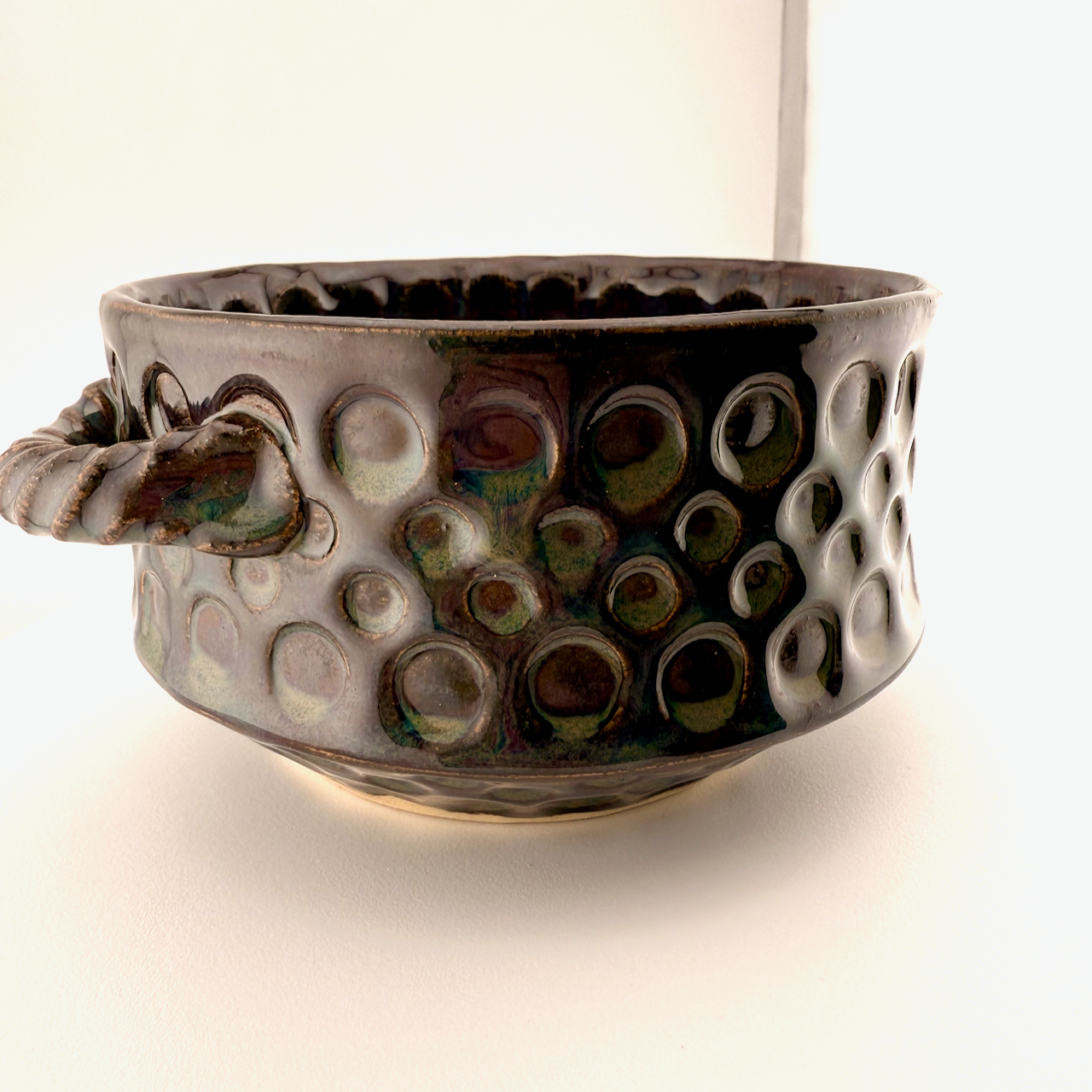 Dotted Root Beer Soup Crock