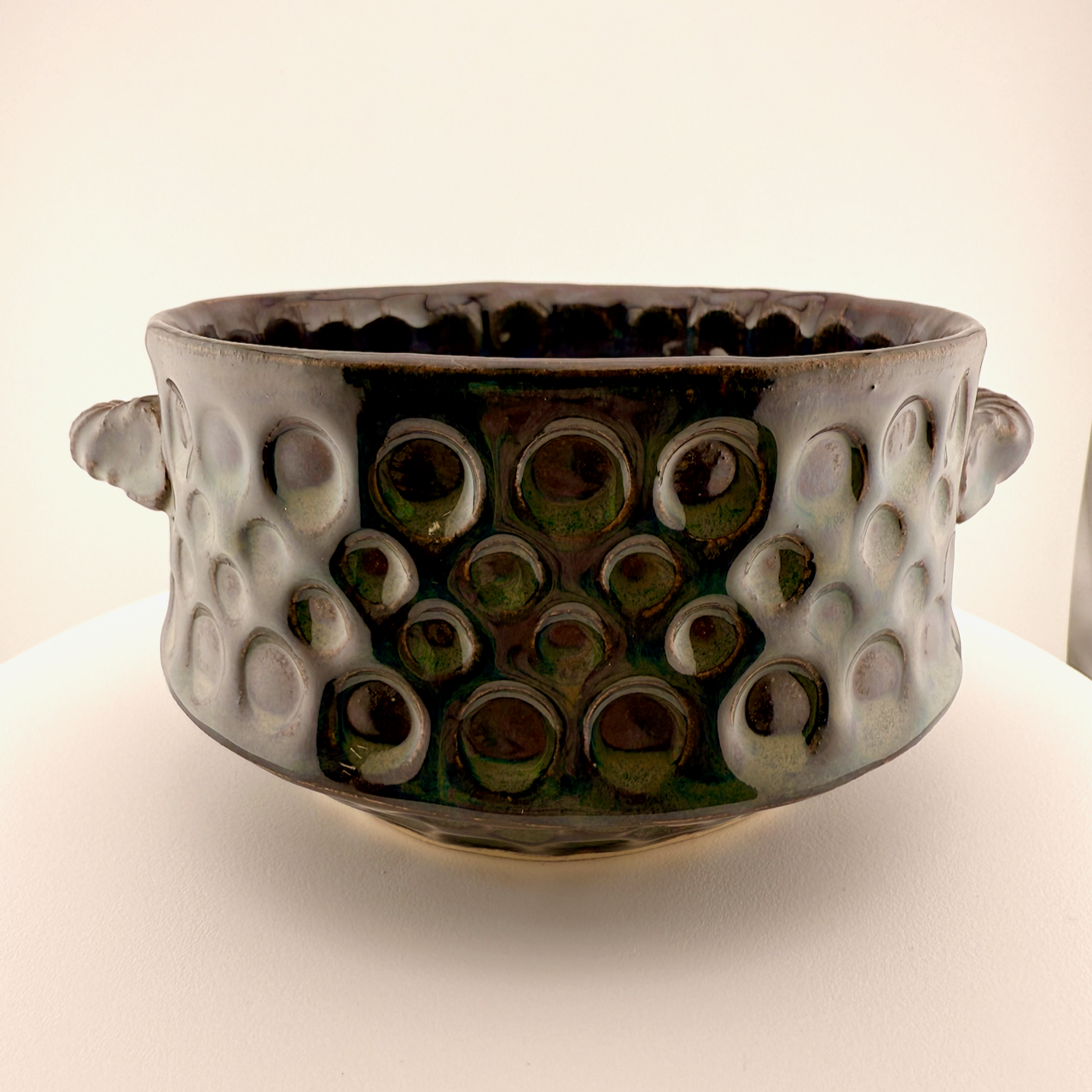 Dotted Root Beer Soup Crock