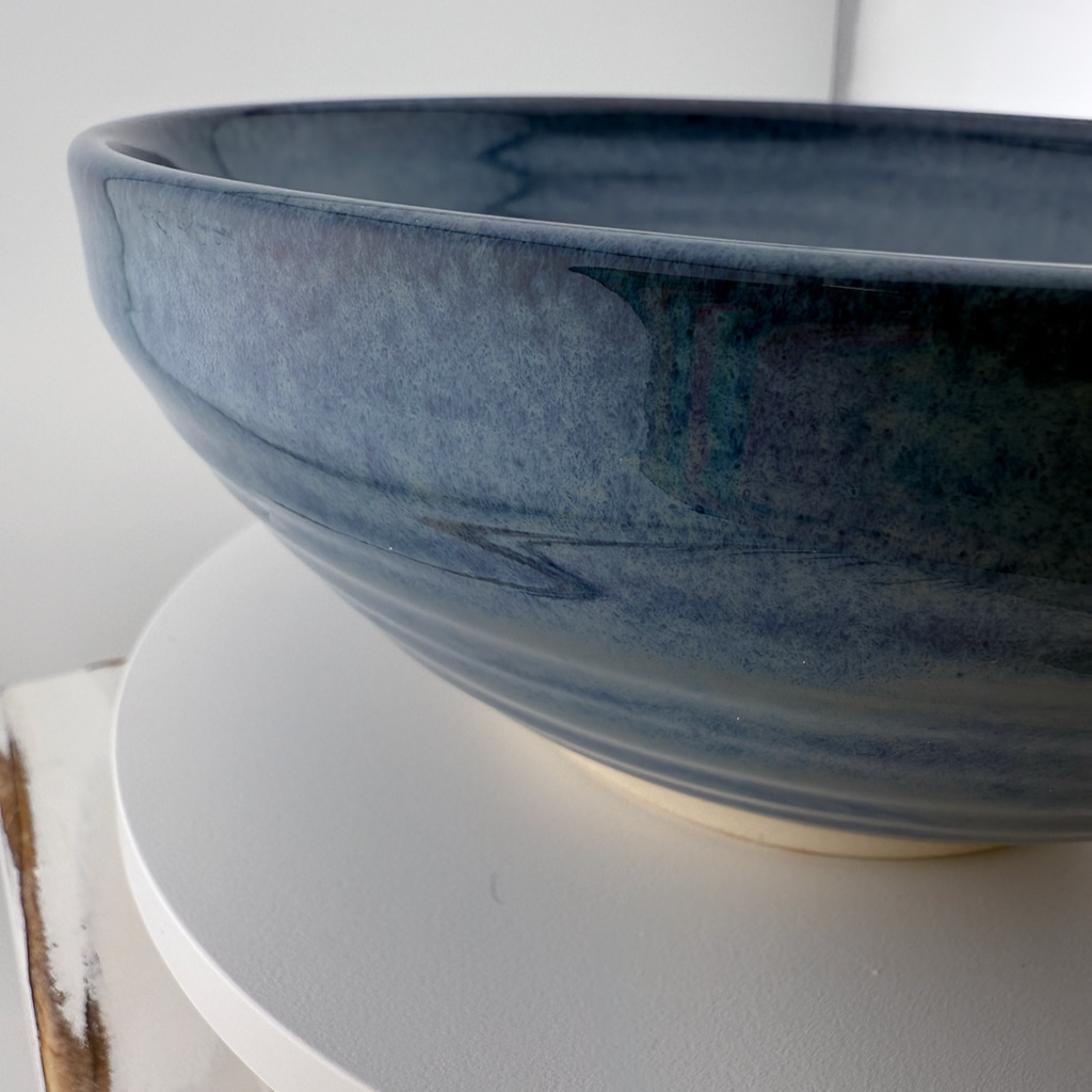 Blue Cloud Serving Bowl