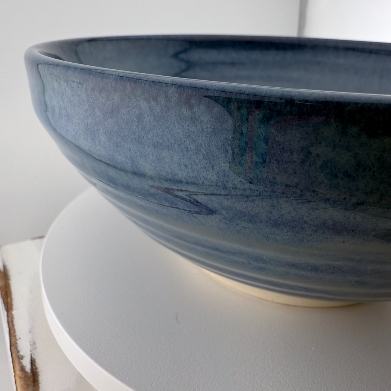 Blue Cloud Serving Bowl