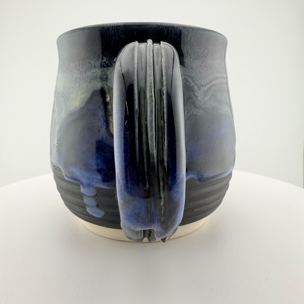 Black and Blue Drip Mug #1