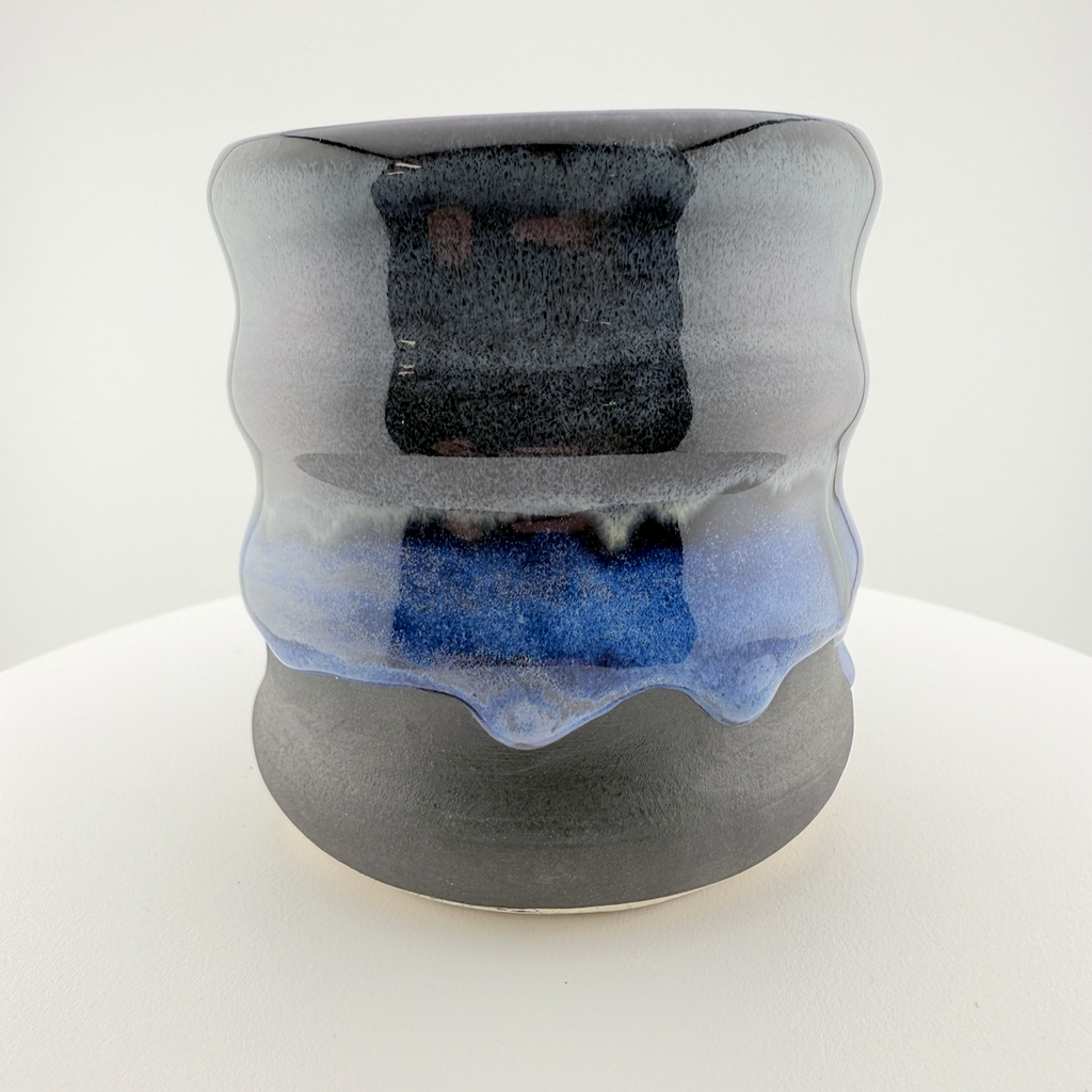 Black and Blue Wavy Mug #1