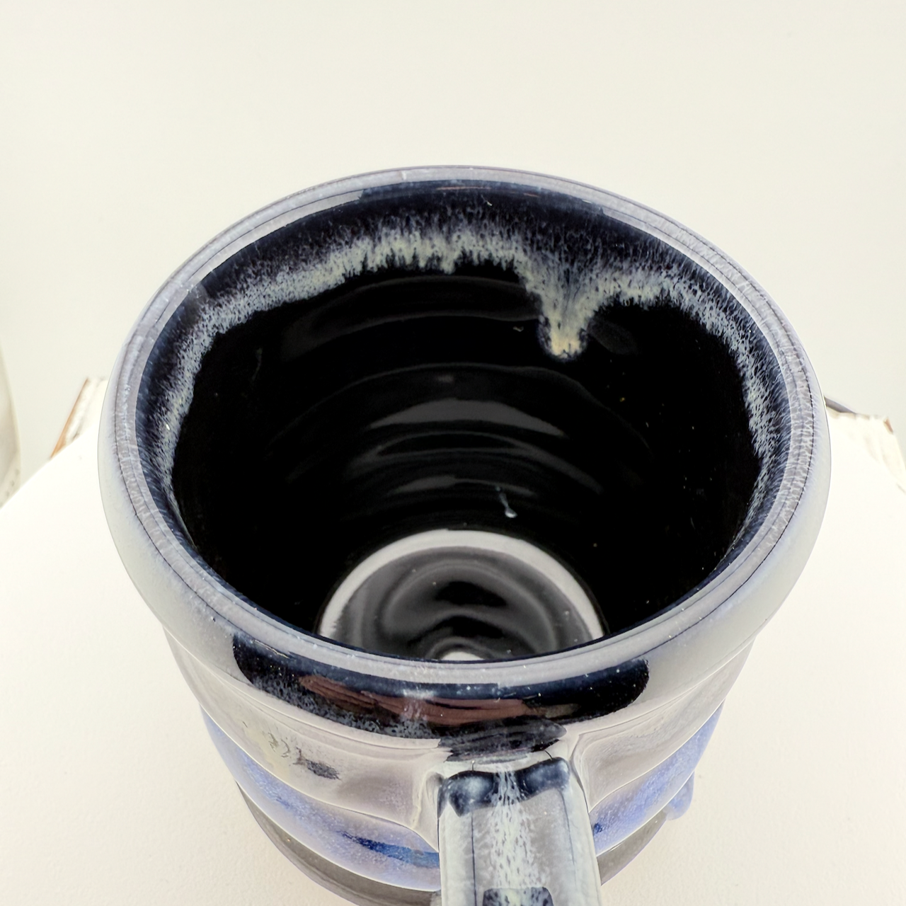 Black and Blue Wavy Mug #1