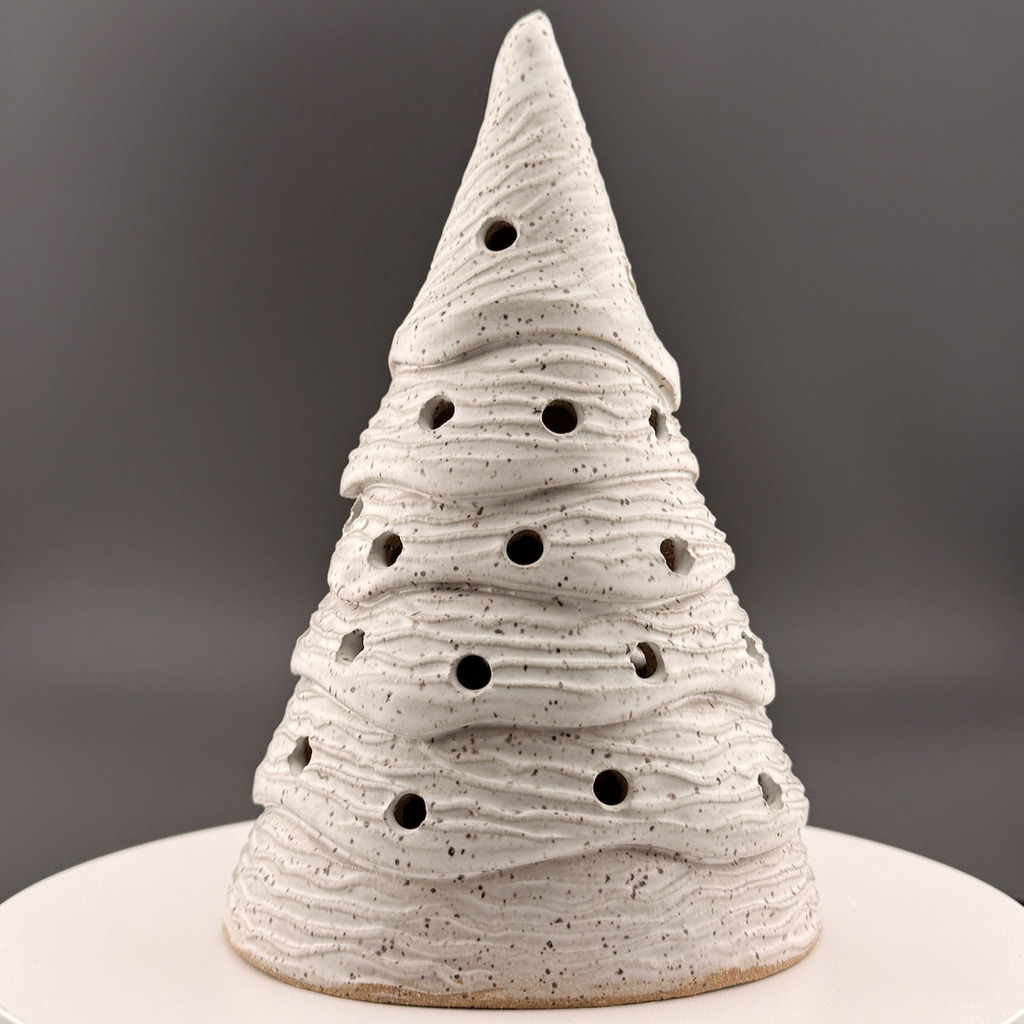 White Wavy Tree Luminary