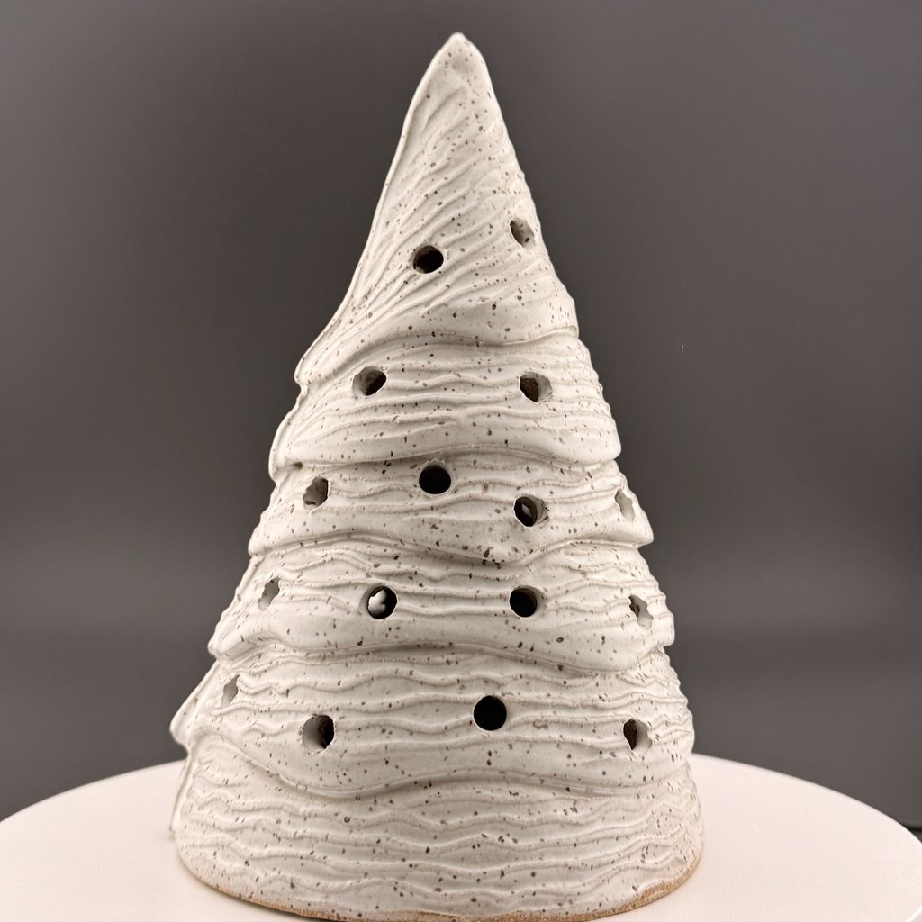 White Wavy Tree Luminary