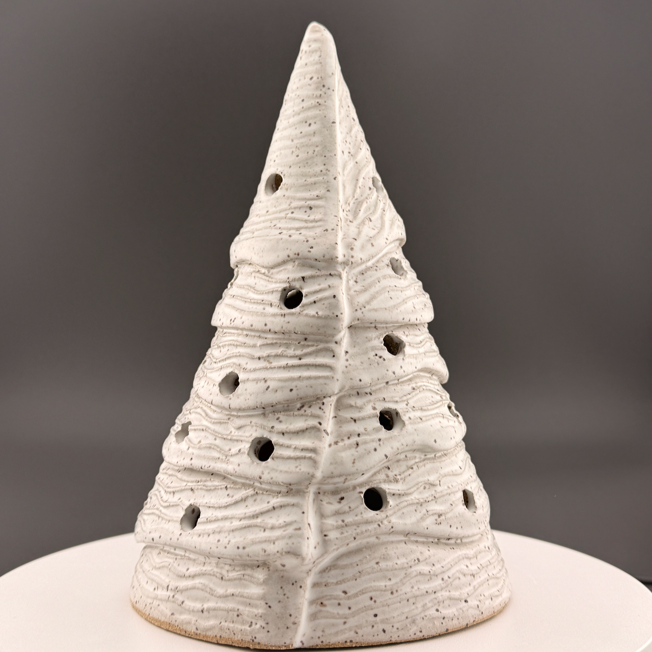White Wavy Tree Luminary