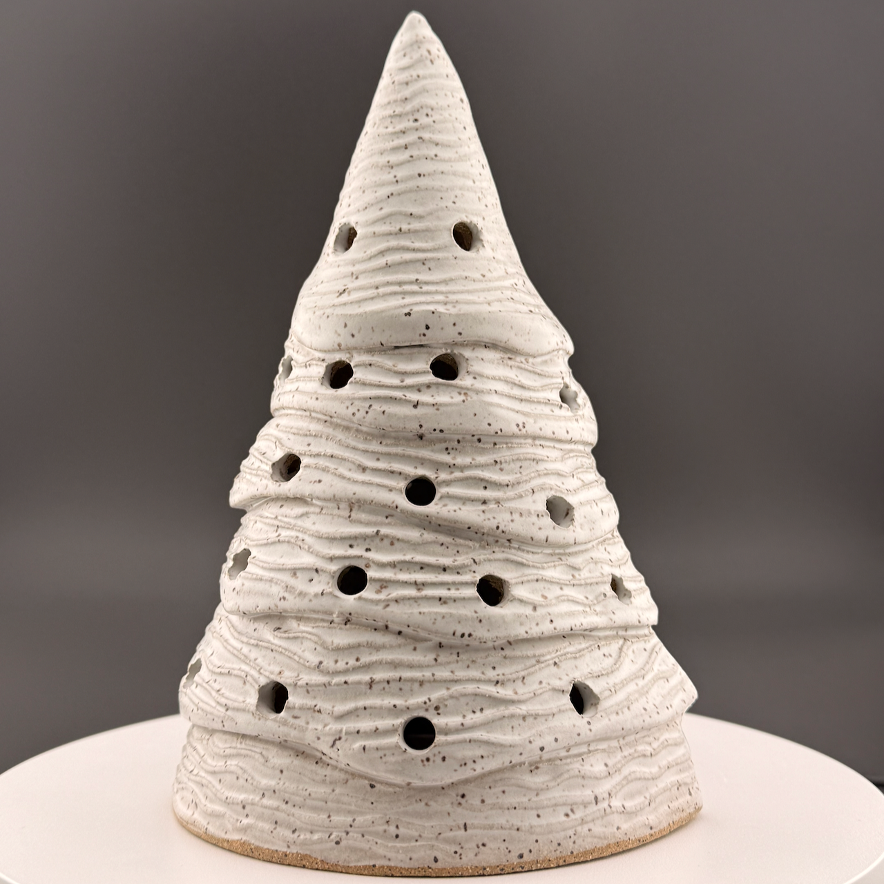 White Wavy Tree Luminary