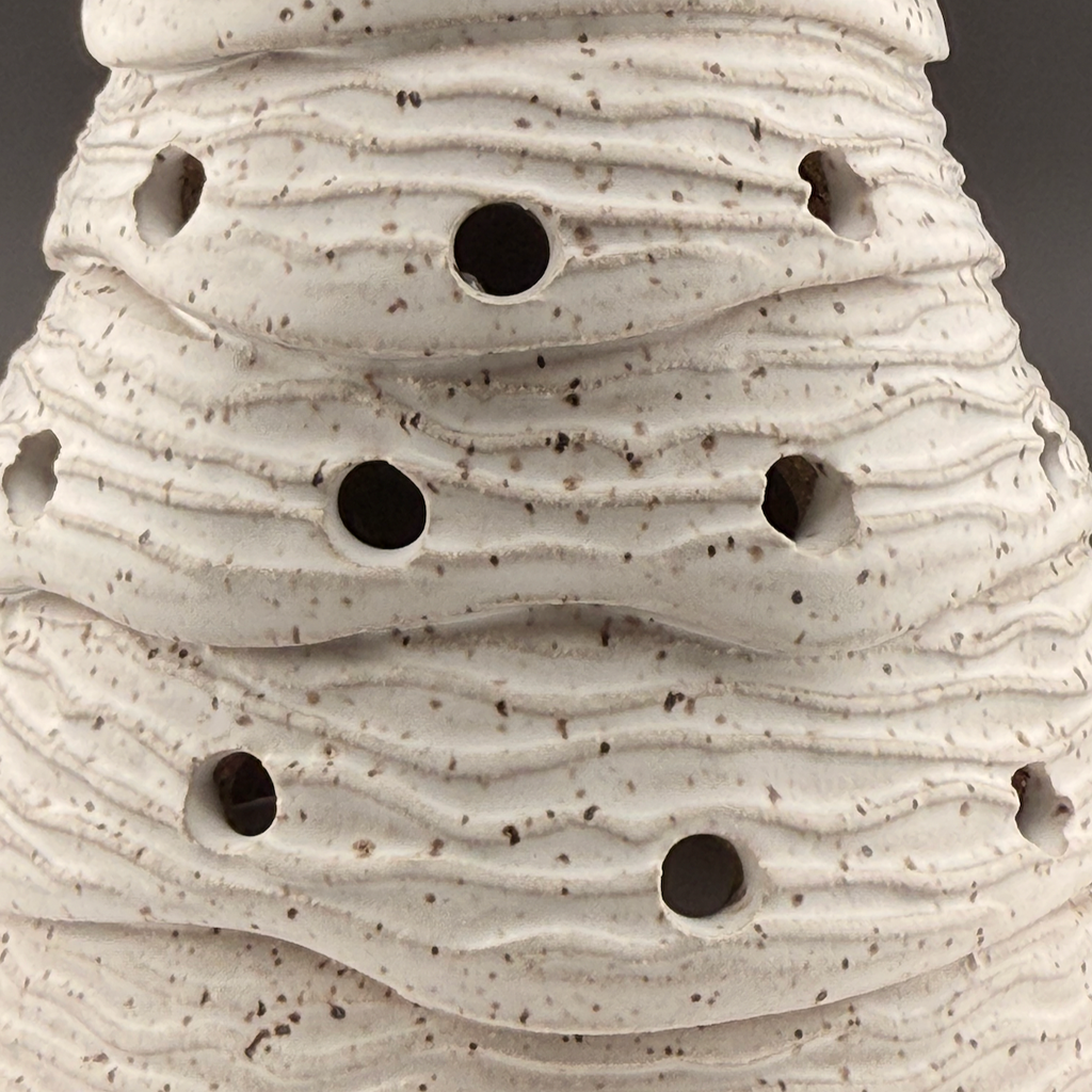 White Wavy Tree Luminary