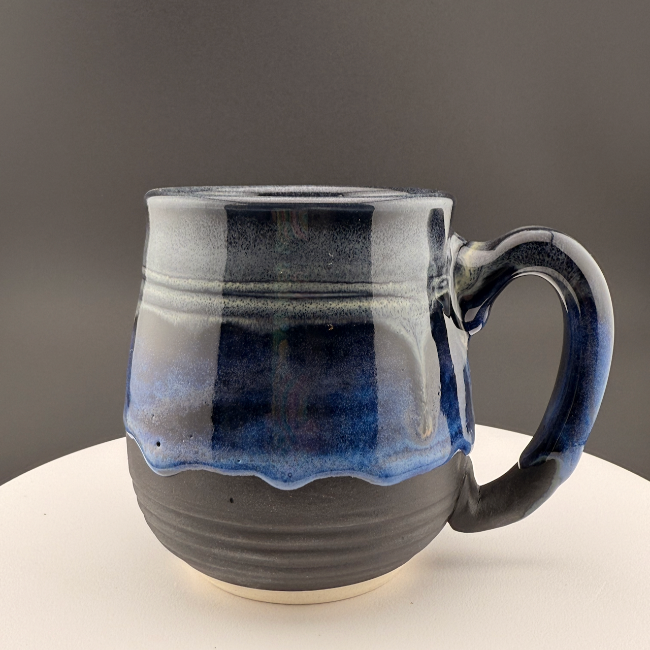 Black and Blue Drip Mug #2