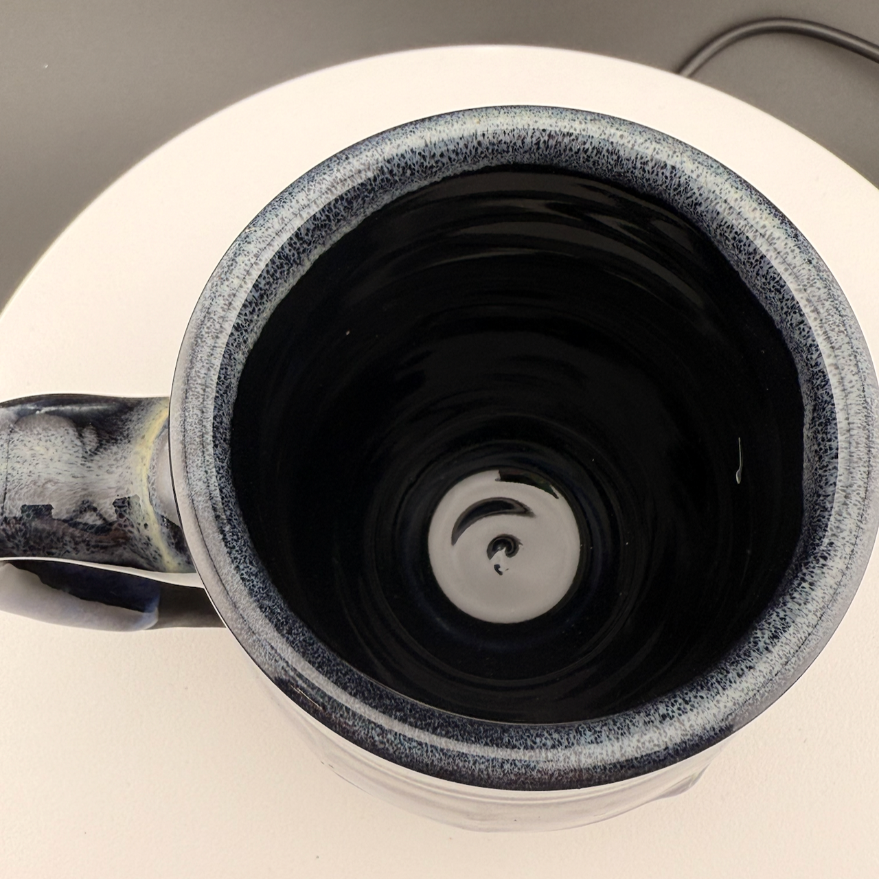 Black and Blue Drip Mug #2