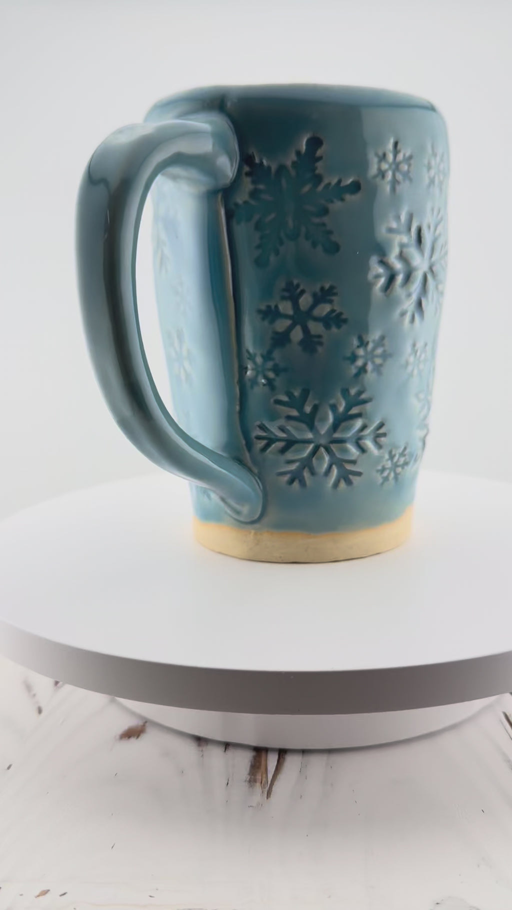Tall Snowflake Mug