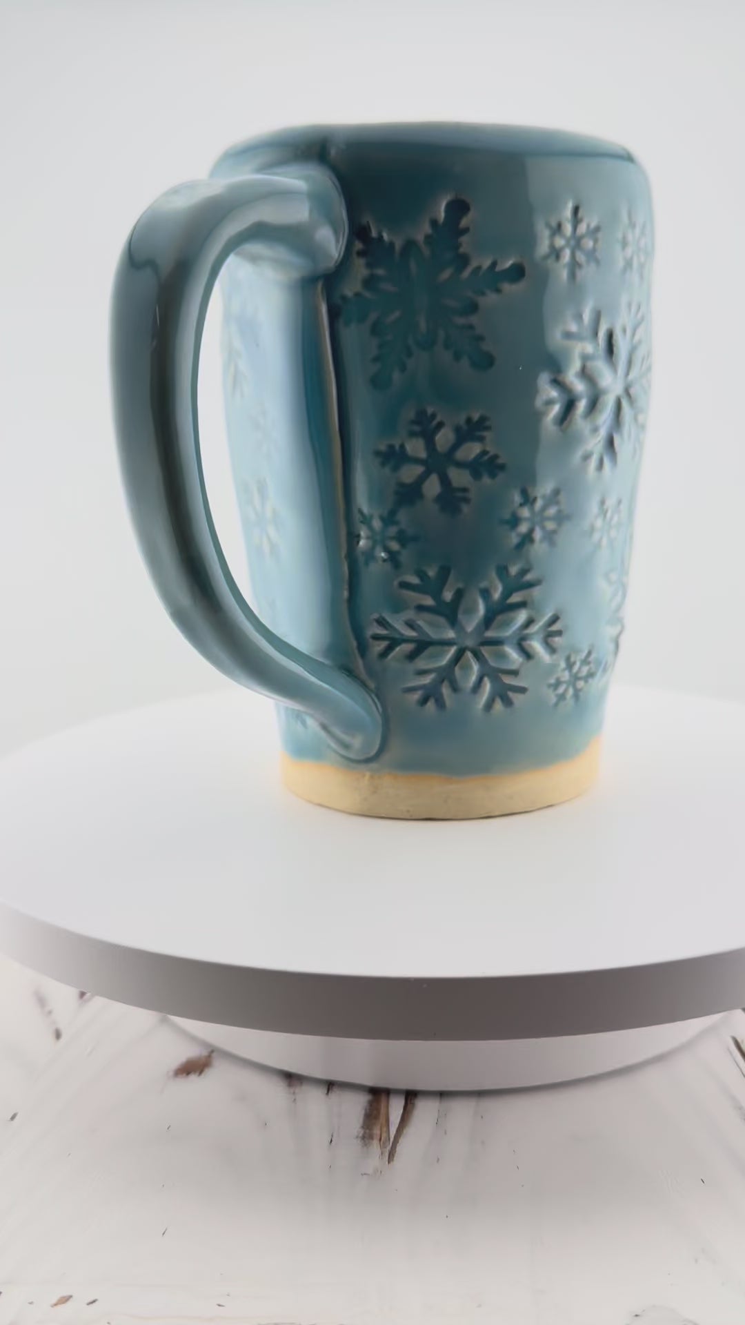 Tall Snowflake Mug