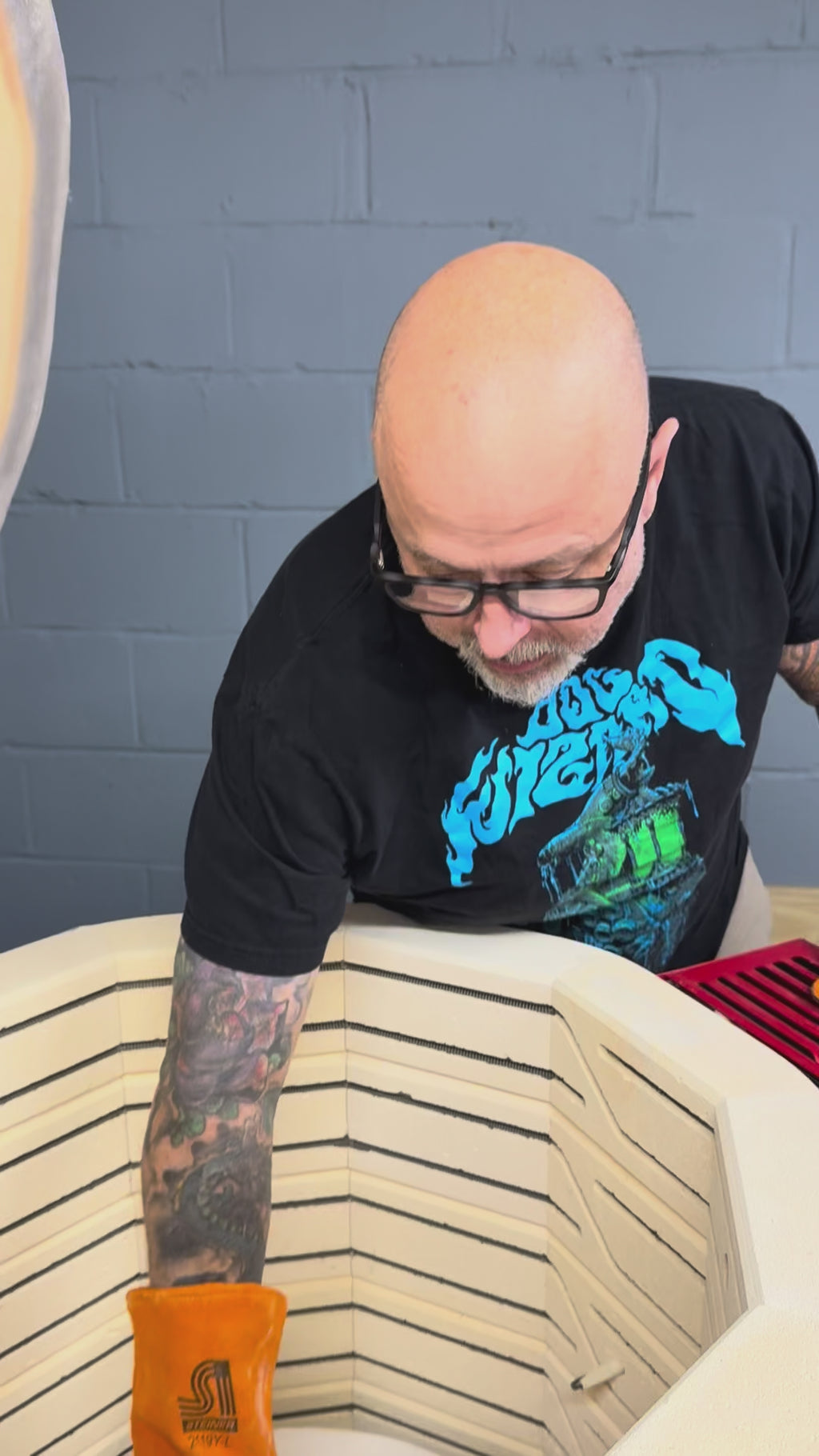 Blue Cloud Serving Bowl