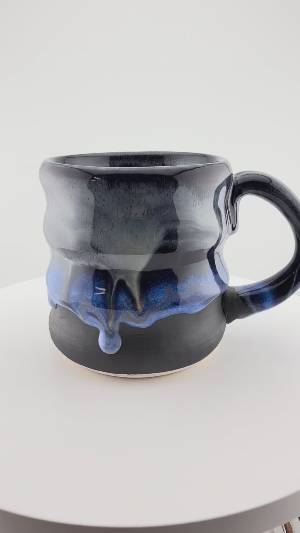 Black and Blue Wavy Mug #1