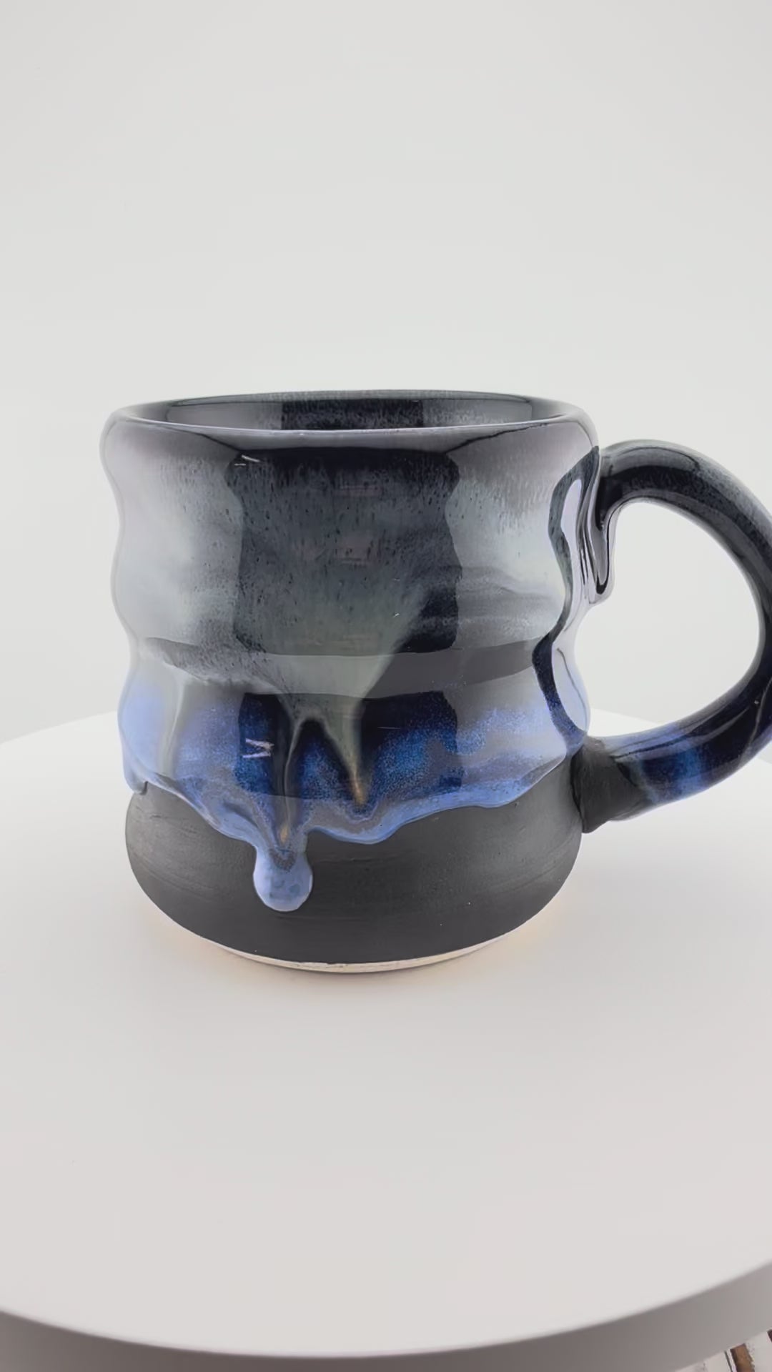 Black and Blue Wavy Mug #1