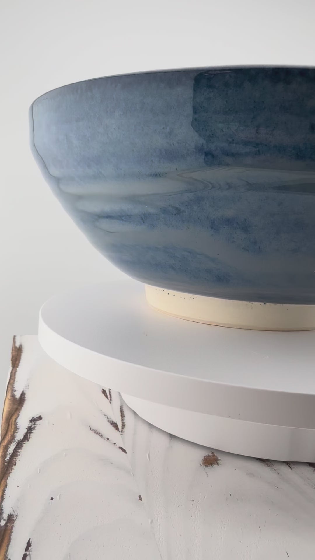 Blue Cloud Serving Bowl